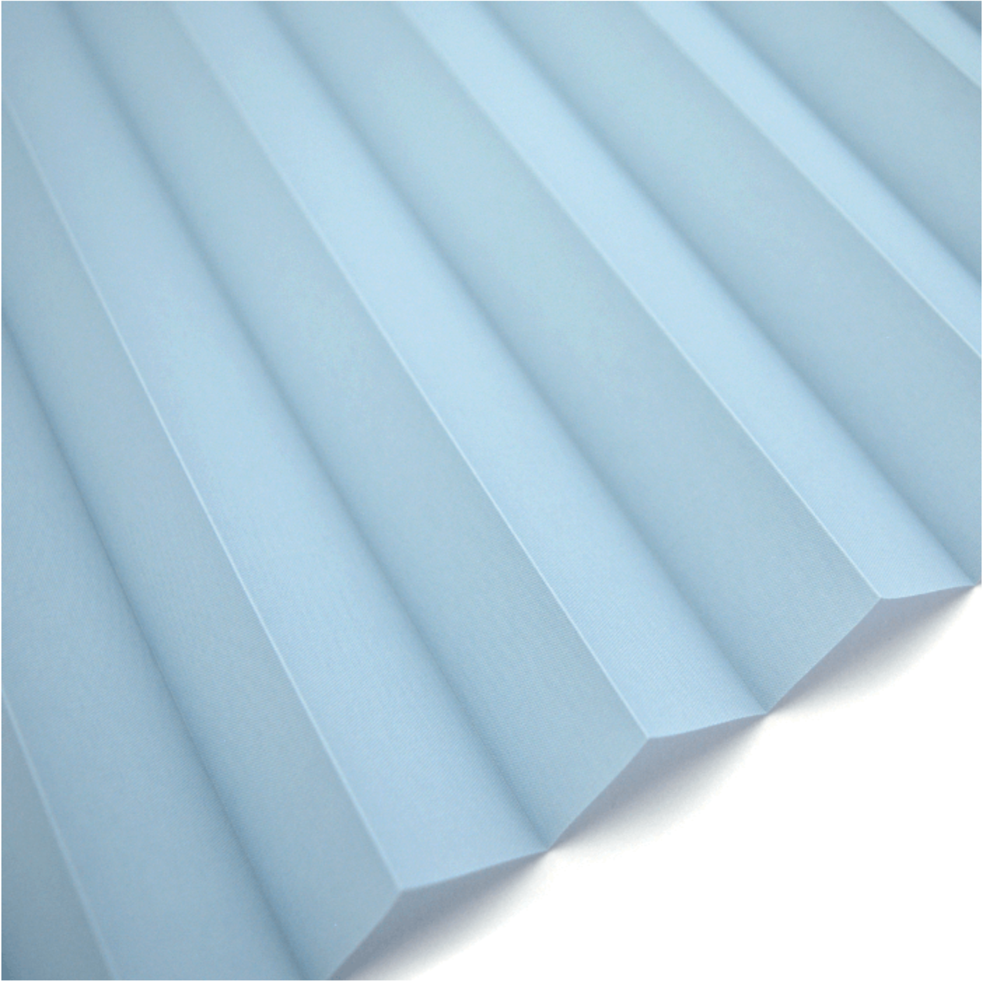 Standaard plissé - Pastel blauw