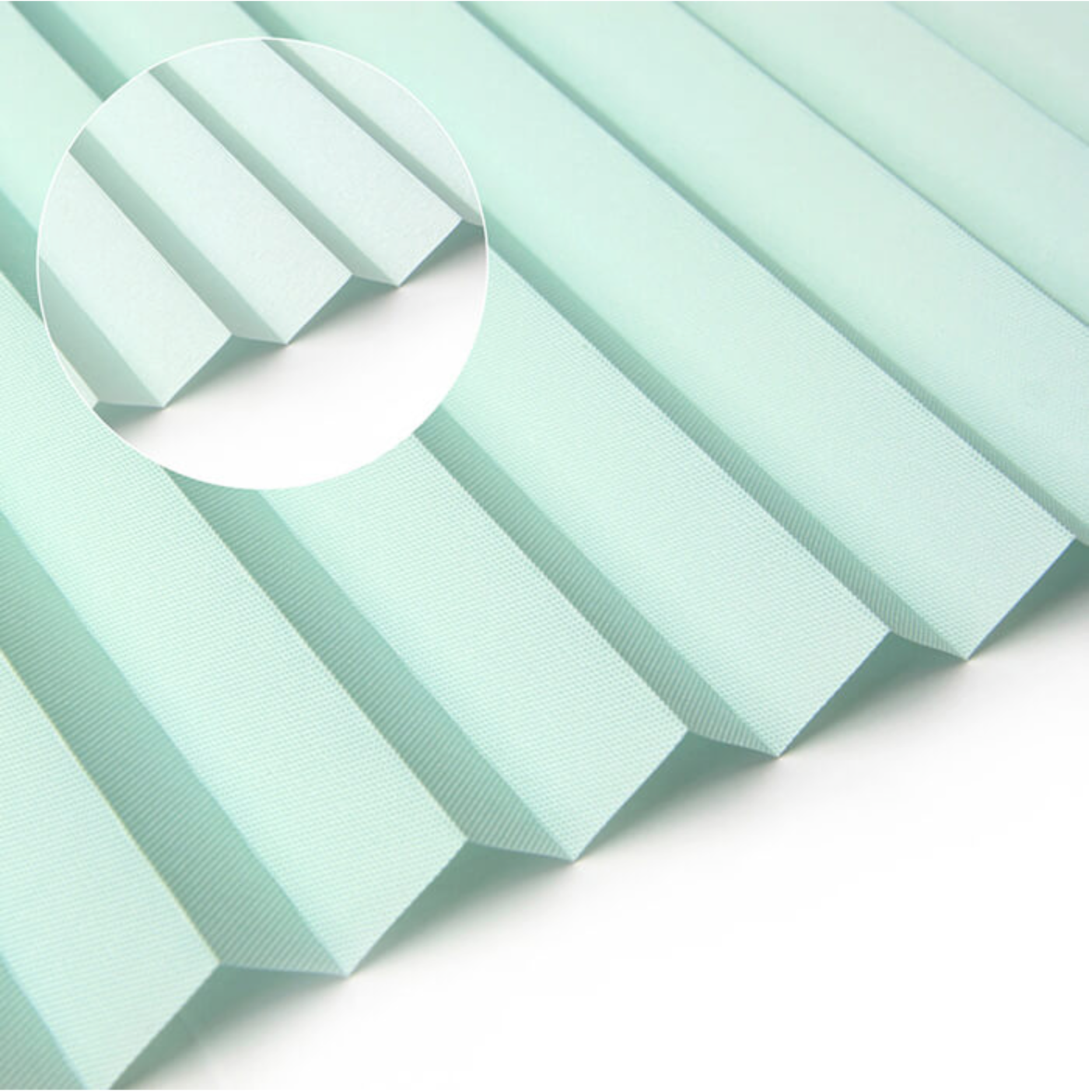 Structuur plissé - Mint groen