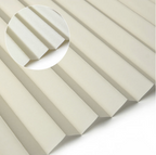 Zijdeglans plissé -  Beige crème