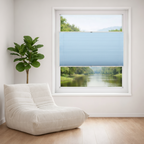 Standaard plissé - Pastel blauw